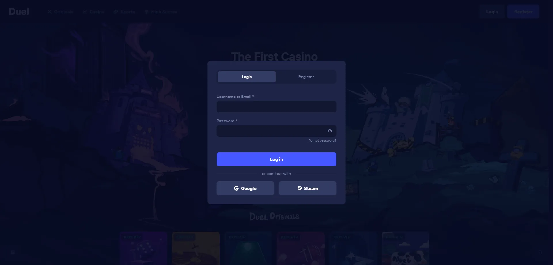Acceder a Duel Casino &mdash; plataforma cripto segura para jugadores
