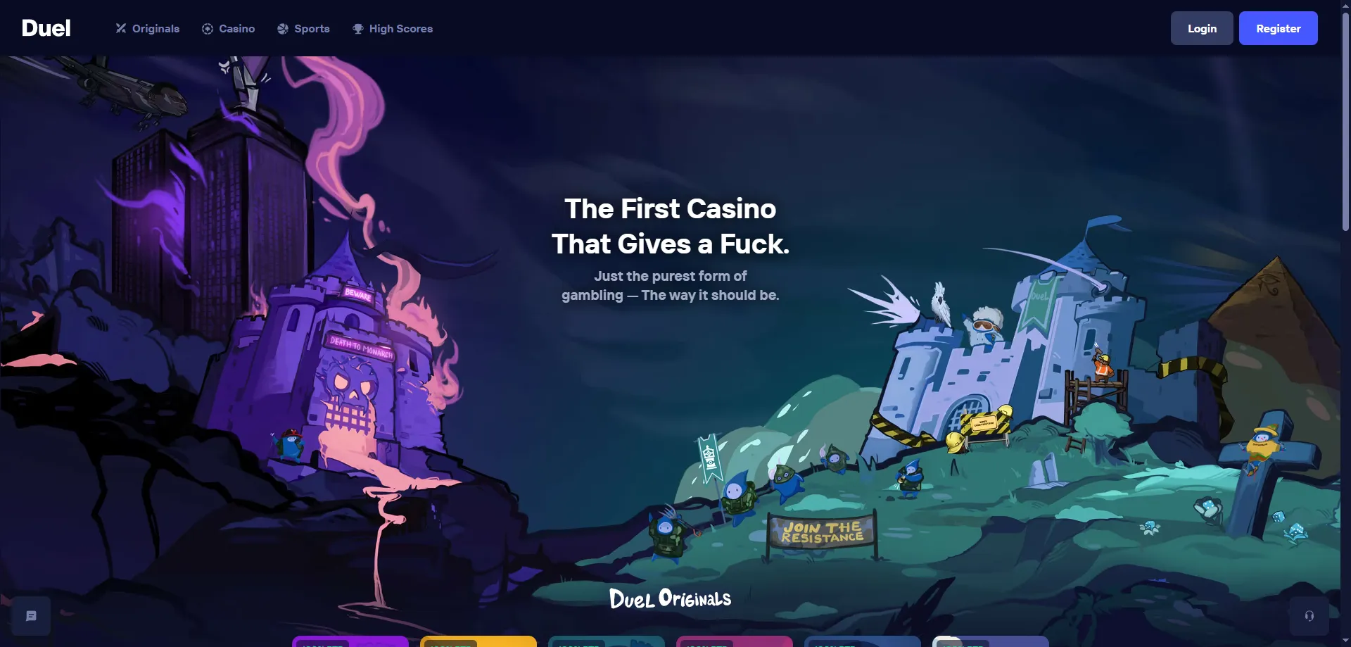 Duel Casino rese&ntilde;a completa &mdash; casino cripto provably fair en Colombia